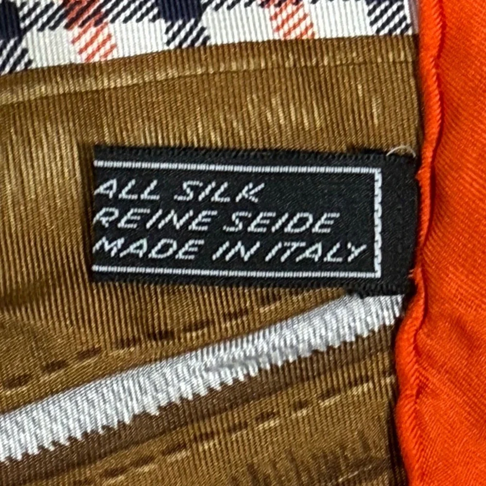 VTG Crans-Sur Sierre Golf Club Flag Golf Bag Silk Scarf Orange White Sport 34x34